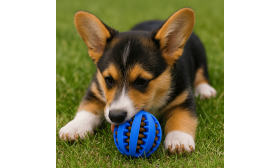 Μπάλα Διανομής Λιχουδιών για Σκύλους – Λαστιχένιο Παιχνίδι Μάσησης